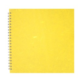 Pink Pig 11x11 Square Posh Silk Pig White Paper Sketchbook - Yellow