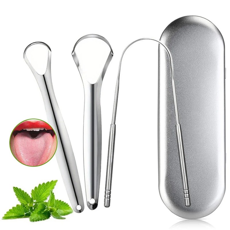 Stainless Steel Tongue Scraper for Daily Oral Care – Spoon-Shaped