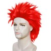 Short Red Wig Men Short Spiky Wigs Adult Light Reddish