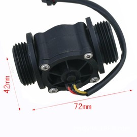 Water Flow Sensor, G1" 1-60L/min High Precision Sensor Switch Hall Effect Flowmeter for industrial Agricultural Equipment