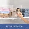 HBlife 3 Pack Clear Shelf Dividers, Vertical Purse Organizer for