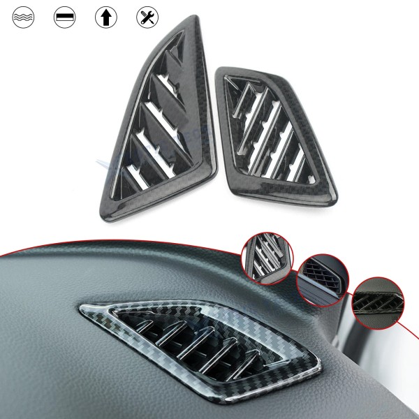 Xotic Tech Carbon Fiber Inner Pattern Dashboard AC Vent Outlet