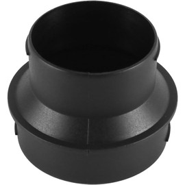 Zodazoqa Heater Ducting Adaptor 60mm To 75mm Car Heater Warm Air Ducting Pipe Outlet Joiner Heater Reducer Connector Pipe Joiner Connector Black