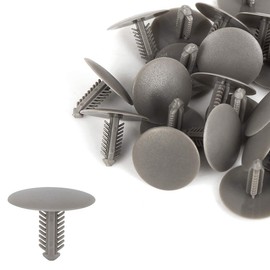 X AUTOHAUX 30 Pieces Car Grey Bolt Rivets Trim Clips 5 mm Hole Diameter Plastic