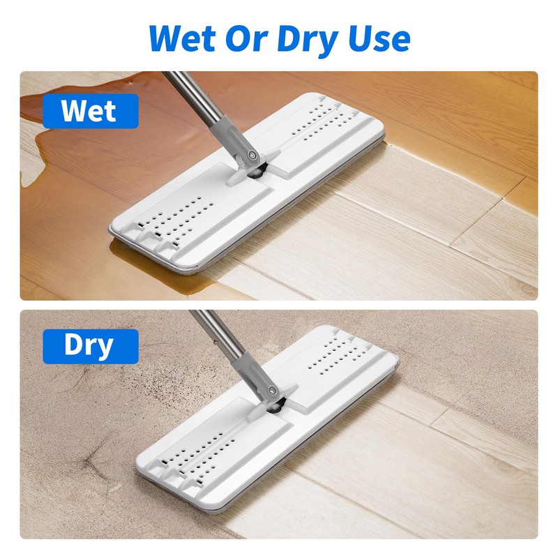 Oshang Flat Mop Head Refill, 13" X 4.9" Flat Mop