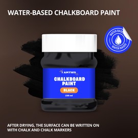 7 Artists Blackboard Paint 230 ml Black Chalk Paint | Chalkboard Paint | Black Board Paint Black | Chalk Board Paint | Chalk Board Paint Black | Blackboard Paint Black | Chalk Paint Black