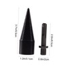 SHINEOFI 1 Set Firewood Drill Bit Set Wood Splitter Kit