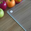LANGBOHOS Tempered Glass Cutting board for Kitchen with Lip，Clear Glass