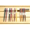 Nagao Chopsticks and Case Set, 9.1 inches (23 cm), Hexagonal