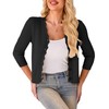 LIENRIDY Women's Cropped Cardigan Shrugs 3/4 Sleeve Button Down Ribbed