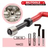 BILITOOLS 3/8-16 inch Thread Repair Kit, HSS Drill Helicoil Repair