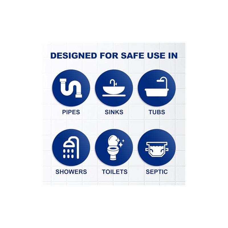 Powerful Drain Cleaner Foam for Kitchen & Bathroom