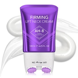 Vawcrn AH-8 Firming Neck Cream,Lifting Neck Firming Cream with Roller, Reduces Wrinkles Fine Lines And Double Chin, Moisturizes & Tightens Skin, Improves Elasticity, Anti-Aging