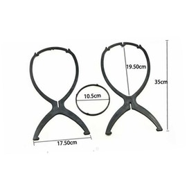 TOVINANNA 6pcs Folding Wig Stand Holder for Wigs and Hats Portable Support for Home Salon Display Air Drying Tool Random Colors