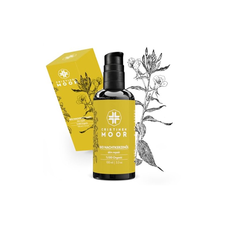 CristinenMoor Organic Evening Primrose Oil Cold Pressed 100ml Vegan
