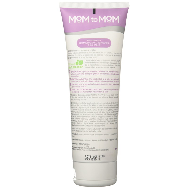 MOM to MOM Crema Intensiva para Estrías en el Embarazo