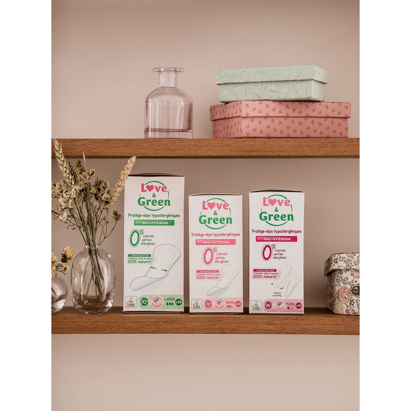 Love & Green Large Pantiliners - 28cm x 28cm