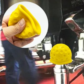 Trailer Hitch Ball Cover Universal 50mm Tow Bar Ball Cover Black, made of rubber, Tow Ball Cover, Rubber Ball Cover, Tow Bar Cover, car wash proof, abrasion & dirt protection #Yellow