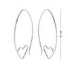 LeCalla 925 Sterling Silver Wire Threader Earrings for Women Girls