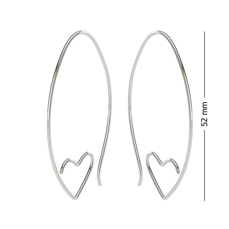 LeCalla 925 Sterling Silver Wire Threader Earrings for Women Girls