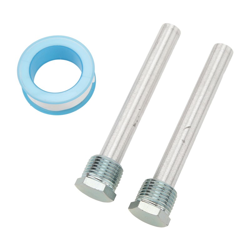 2-Piece Anode Rod, Robust, Reliable, 1/2" NPT Thread, Blue Zinc