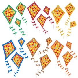 Pack of 18 Autumn Crafts for Children, DIY Autumn Craft Set, Autumn Crafts with Children, Window Pictures Autumn Crafts, Autumn Decoration Paper Kite, Autumn Thanksgiving, Christmas Gifts for Children