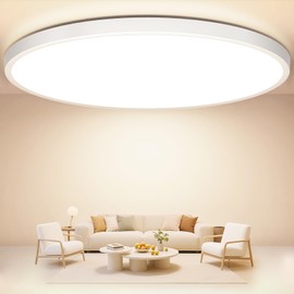 Ceiling Light LED Ceiling Light Flat Round Diameter 30 cm 24 W 2400 LM Lamp Ceiling Living Room Neutral White 4000 K Ultra Thin Modern IP44 Bathroom Lamp Bathroom Lamp for Bedroom Children's Room