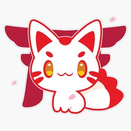 Magnet Kitsune Magnet Bumper Sticker Car Magnet Flexible Reuseable Magnetic Vinyl 5"