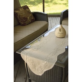 Heritage Lace Sheer Divine Table Runner, 14 by 72-Inch, Ecru
