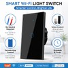 Lsliangmei 2.4GHz WiFi Smart Wall Touch Light Switch (Glass Panel,