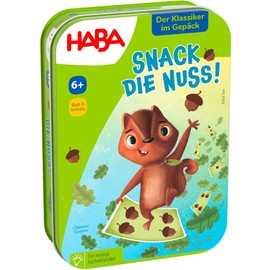 HABA Snack die Nuss! - Funny Card Game for Children from 7 Years - Tactical Skill Required - Ideal for Fast Fun on the Go - 2011101001