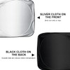 150x85cm Car Sunshade with Nano Black Tech - Silver-Coated Zero