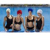 Fashy Women fabric swim caps Fabric Swim Cap With Plastic