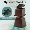 Home Intuition Heavy Duty Adjustable Bed Risers Furniture Riser 3,