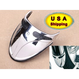 Unbranded Chrome Fender Extension Mud Flap Narrow for Harley Sportster Dyna Softail FXST