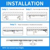 CNSUNWAY 2FT LED Shop Light, 24W 5000K 3600LM Super Bright,