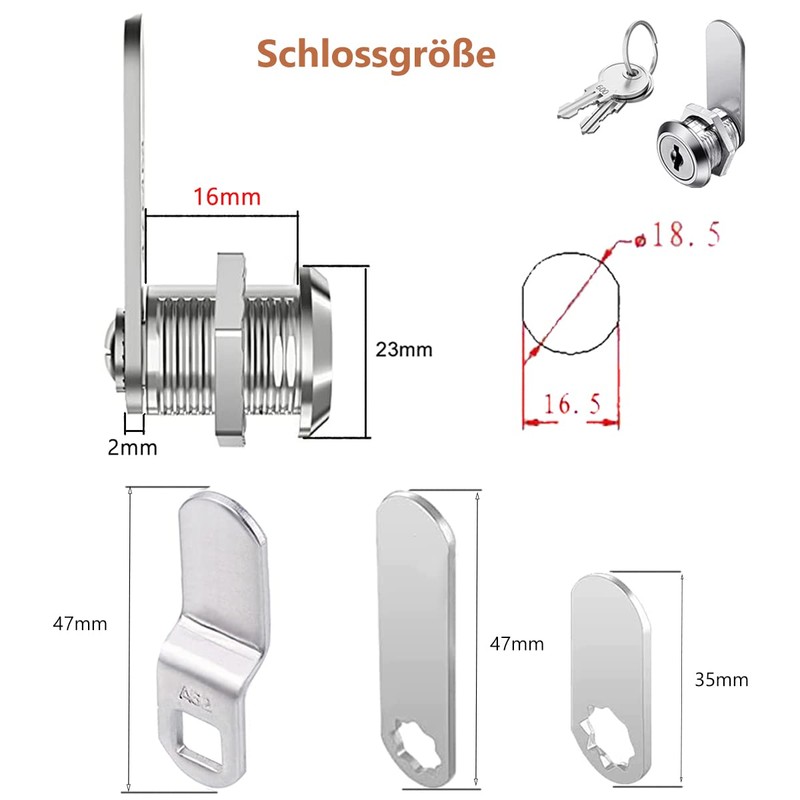 Cabinet Lock,Drawer Lock,Generic Drawer Lock Locker Locks，Standard Size cam Lock