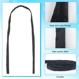 Chapou 3 Pcs Satin Catheter Tube Cover Foley Catheter Bags Tube Cover Conceal and Protect Urine Drain Bag Tubing Ostomy Supplies for Men Women