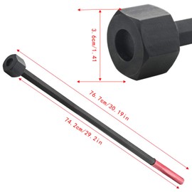 Bolaxin 6602 Differential Bearing Preload Wrench fit Compatible with Chrysler/Dodge Vehicles with 7-1/4, 8-1/4, 8-3/4, and 9-1/4 Rear Axles, Length: 30.19 Inches