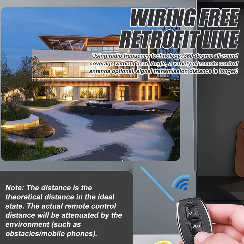 WIYETY 12 V Wireless Remote Control Switch: Wireless Relay, 433