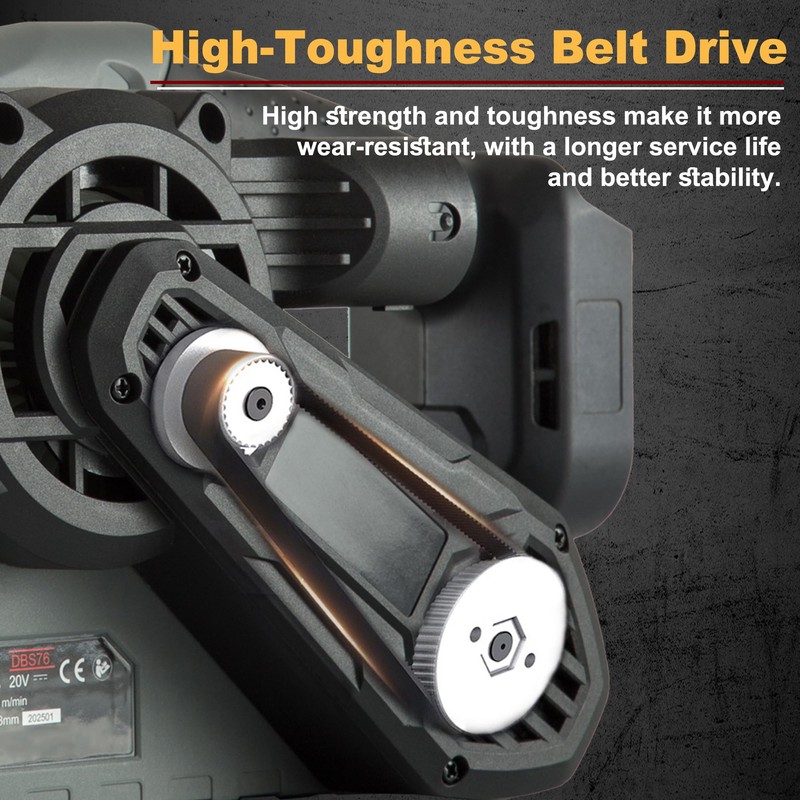 18V Belt Sander Cordless with Dust Bag Electric Sander Tool