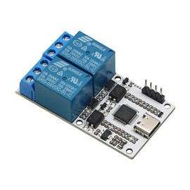USB Relay 5V Serial Port Control Relay Module USB Relay Controller for Computer and Laptop No Driver Required Also Controlled Directly with UART Signals 2CH