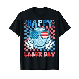 Cute Retro Happy Labor Day Patriotic Labor Day Men Women T-Shirt