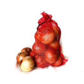St. Boniface Bag Company | Red Mesh Bags | Size: 12 X 20" | Potato Storage | Onion Bag | Vegetable Bag | Reusable Produce Bag | Heavy Duty Grocery Mesh Bags | 10 LBS CAPACITY (5)