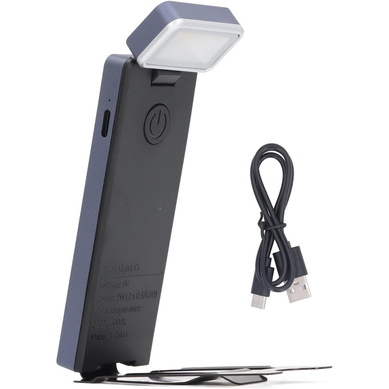 Luz de Lectura LED Compacta con Clip, Luz para Libros