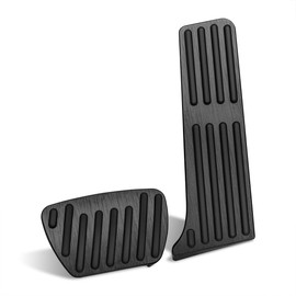 GZJUNFUGJ Black Accelerator Gas Brake Pedal Pad Cover Compatible for Lexus ES300h ES350 NX450h UX250h 2022-2024,Compatible for Toyota RAV4 2022-2024,for Sienna 2023-2024 Non-Slip Foot Gas Brake Pedal