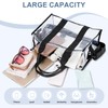 BAGAIL Stadium Approved Clear Tote Bag with Inner Pocket, Transparent