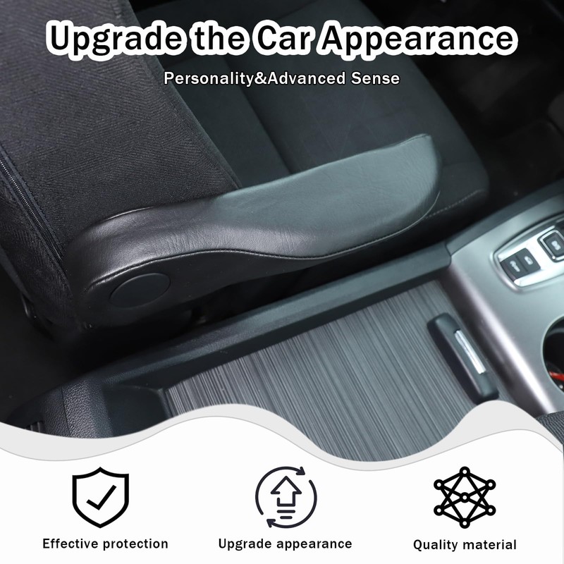 HIRUFAIT Car Seat Armrest Covers for Honda Pilot 2019-2022/ Ridgeline