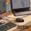 RGB Wired Trackball Mouse, Ergonomic Comfort Design Reduces Muscle Strain,