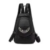 HUAZHIMAO Small Backpack Purse for Women, Soft Washed PU Leather